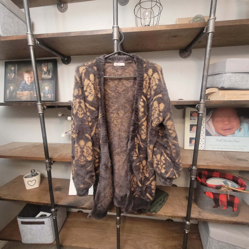 Cozy Brown Cardigan Sweater
